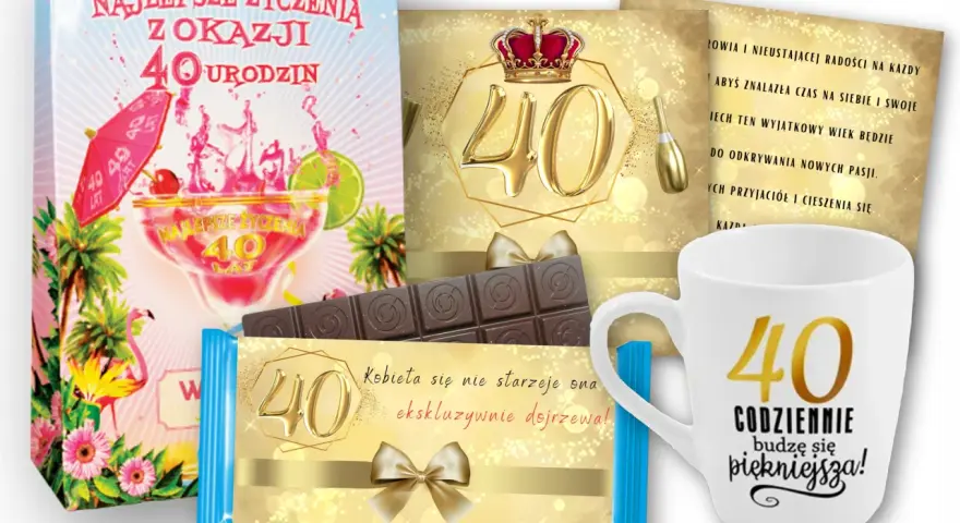 Idealny prezent na 40. urodziny dla kobiety? Inspiracje dla każdej!