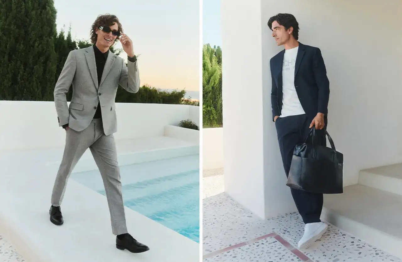 Męskie stylizacje smart casual na randkę po 40